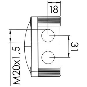 Wiska 10110404 Jcn/Box 85x85x51mm Blk