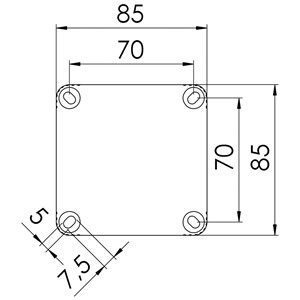 Wiska 10110404 Jcn/Box 85x85x51mm Blk