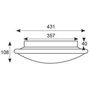 Ansell AECLED/SC/CCT/OCTO Luminaire CCT Satin Chrome