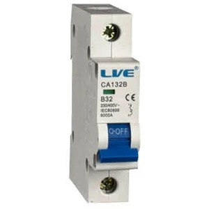 Liveelec CA163B MCB SP B Curve 63A 6kA