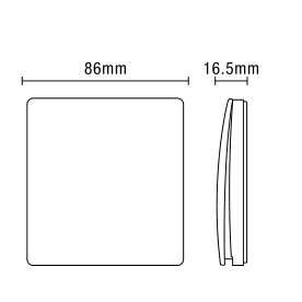 Forum CUL-40031-65 1Gang Kinetic Wall Switch White