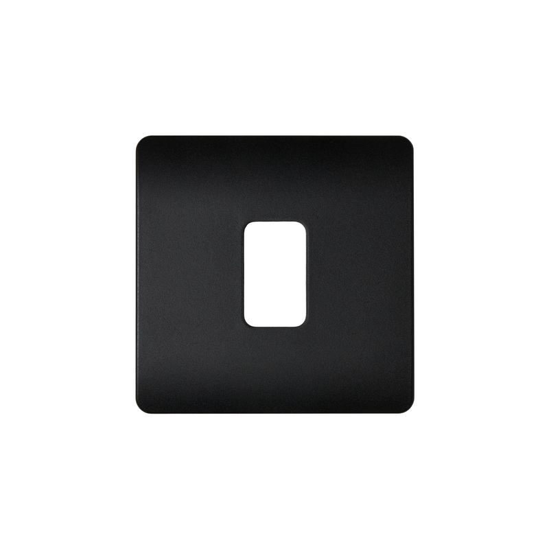 Forum CUL-42500 1Gang Kinetic Grid Frame Black