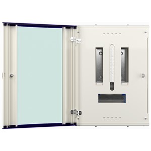 Hager JK108BG 125A 8 Way Invicta 3 Type B TPN Distribution Board Glazed Door