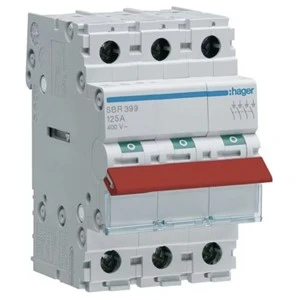 Hager JK11253S 125A 3 Pole JK1 Switch Incomer Kit