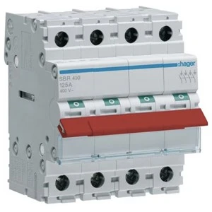 Hager JK11254S 125A 4 Pole JK1 Switch Incomer Kit