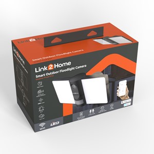 Link2 L2H-FLOODLIGHTCAM Smart Floodlight with Camera and Sensors