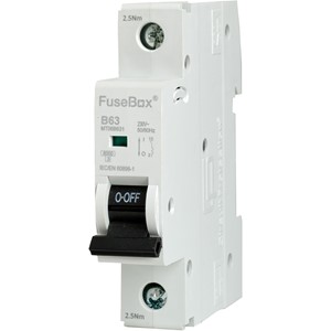 FuseBox MT06B631 MCB SP Type B 63A 6kA