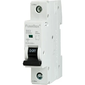 FuseBox MT06B631 MCB SP Type B 63A 6kA