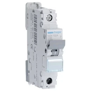 Hager NCN132A MCB SP Type C 32A 10kA