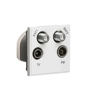 Knightsbridge NETQDWH Modular Quadplexed Outlet