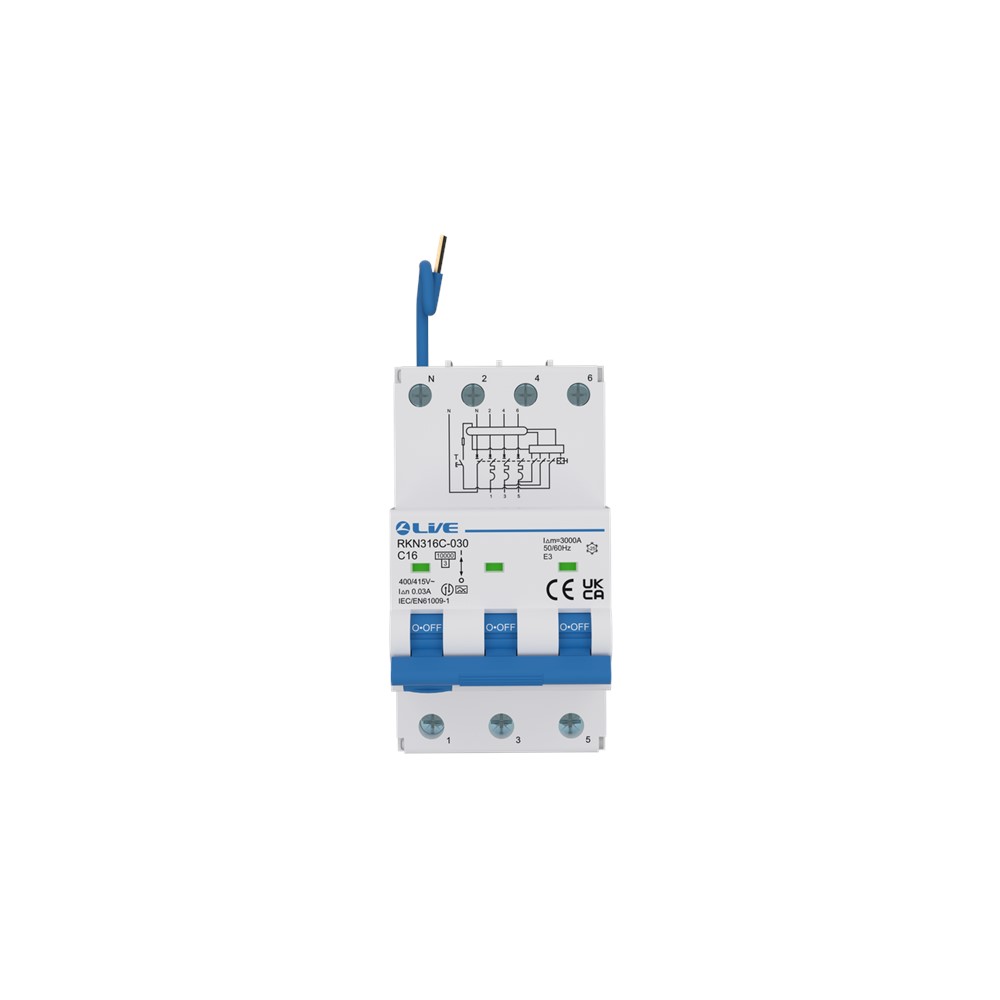 Liveelec RKN332C-030<BR>TP+N RCBO C 32A 30mA