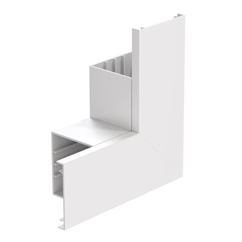 Marshall Tufflex TFAS100FWH Flat Bend 90° 100x100mm