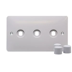 Hager WMDRP3KIT Dimmer Switch Plate Kit 3G
