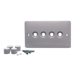 Hager WMDRP4KIT Dimmer Switch Plate Kit 4G