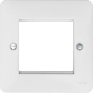 Hager WMP2EU Frontplate 2 Module Euro