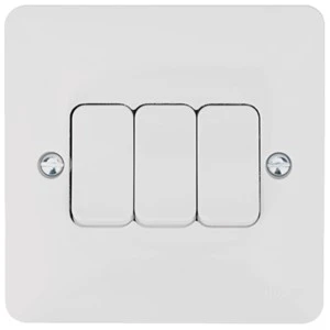 Hager WMPS32 Wall Switch 3G 2Way 10AX
