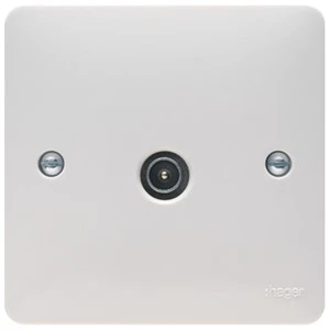 Hager WMTVM Socket Coax TV Single Male