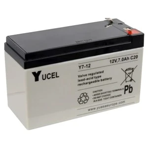 Yuasa Y7-12 Yucel Series  12V 7.0AH  Battery